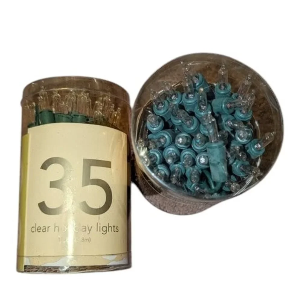 NEW Vintage 2002 Set 2 Martha Stewart Everyday 35 Bulb Clear Incandescent Lights